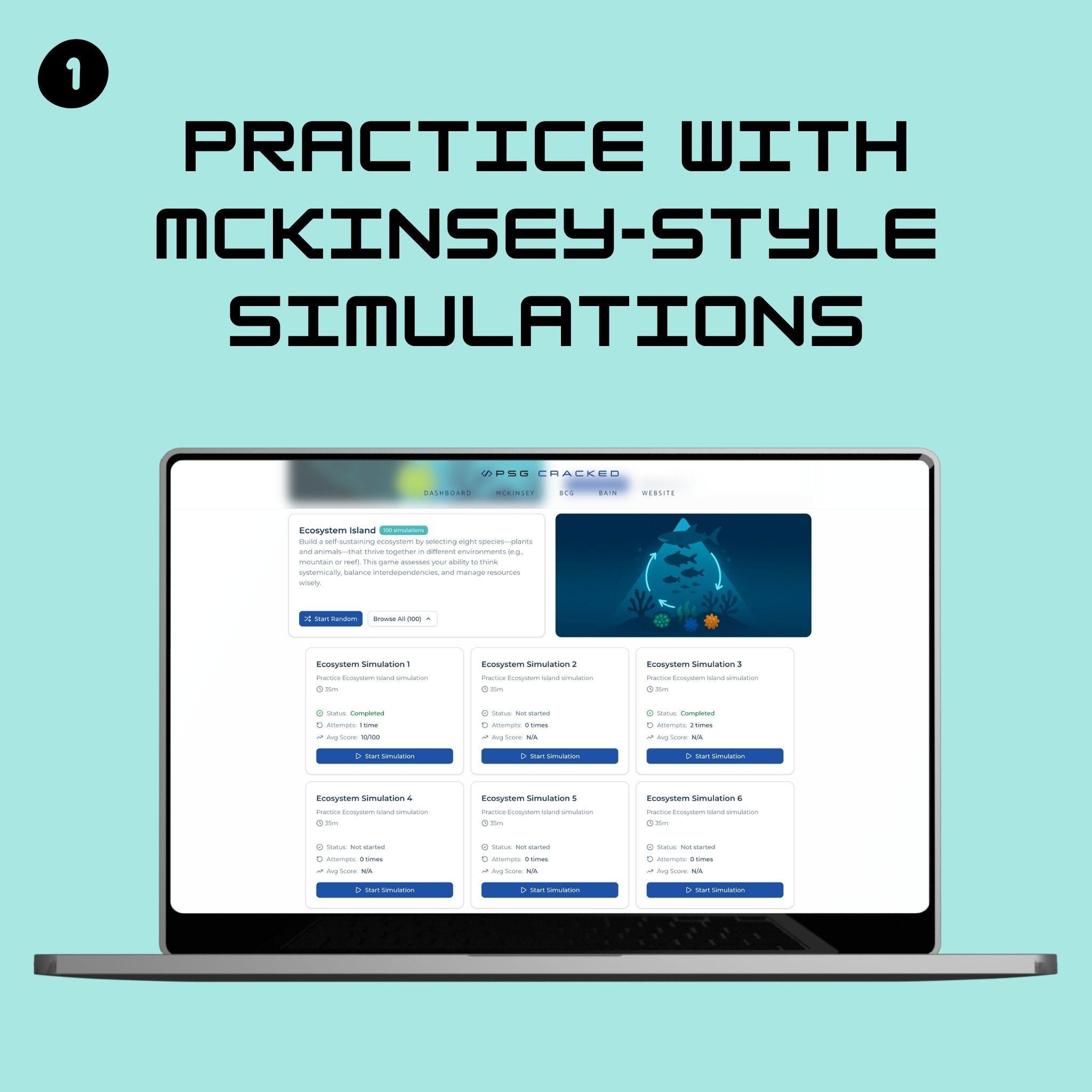 Simulations for McKinsey Ecosystem Game
