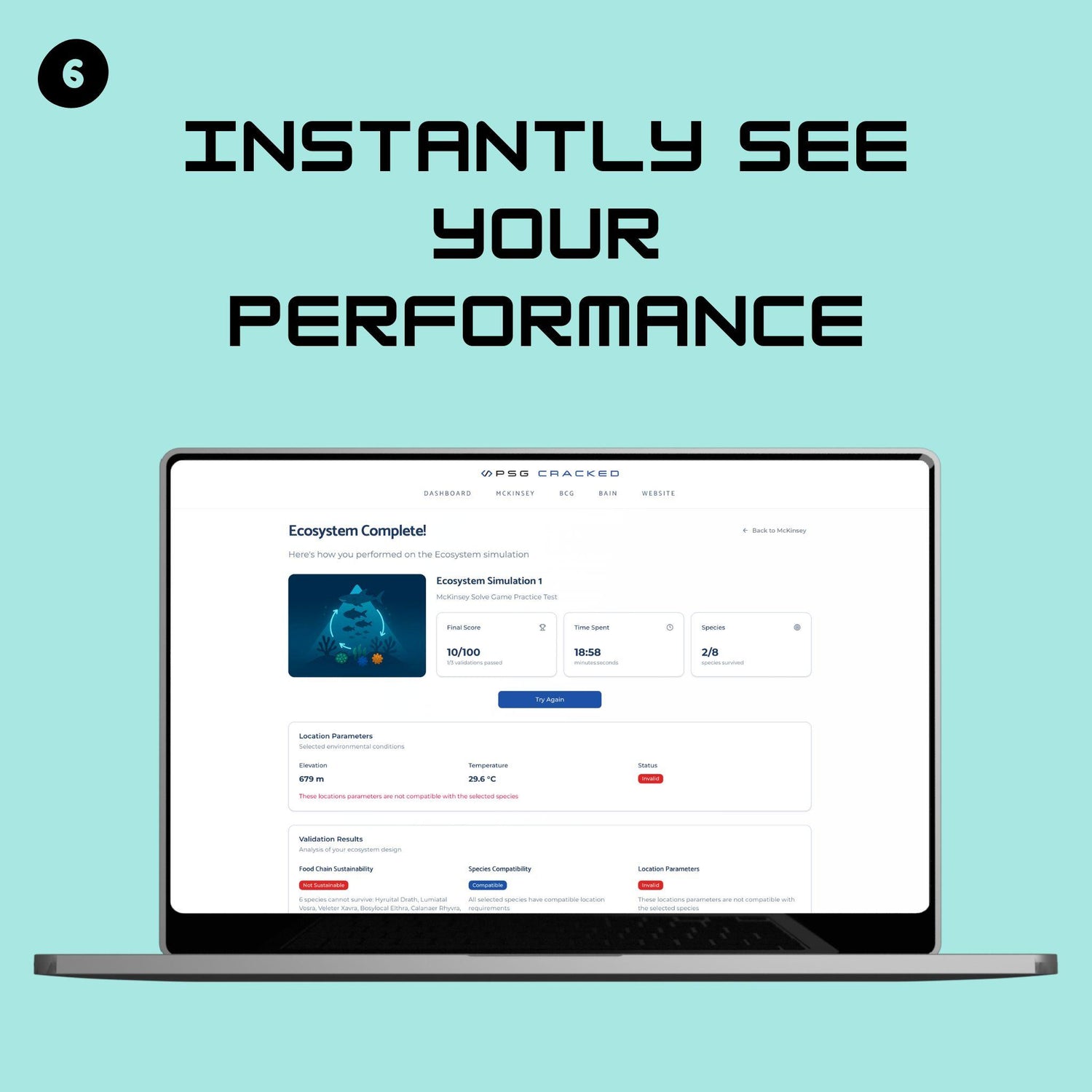 Simulations for McKinsey Ecosystem Game