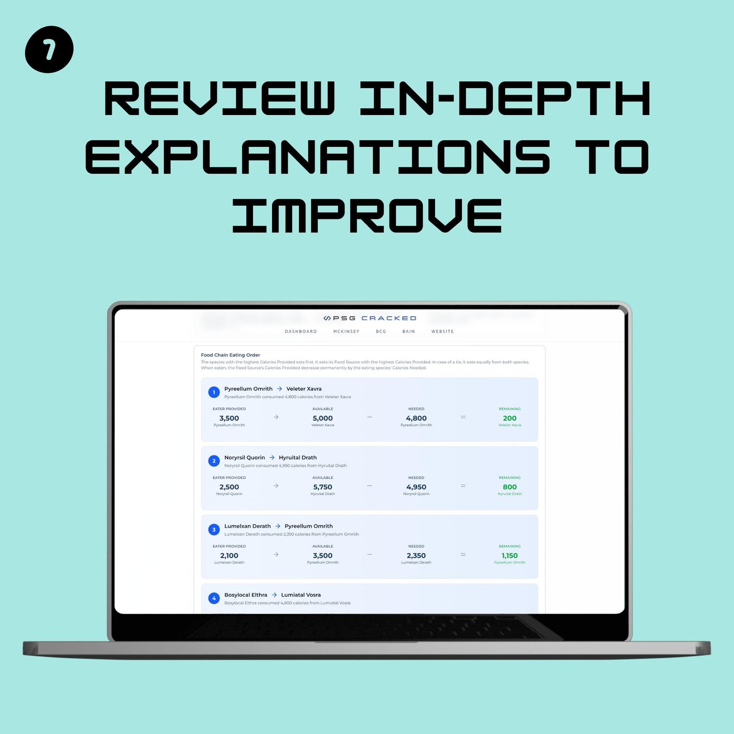 Simulations for McKinsey Ecosystem Game