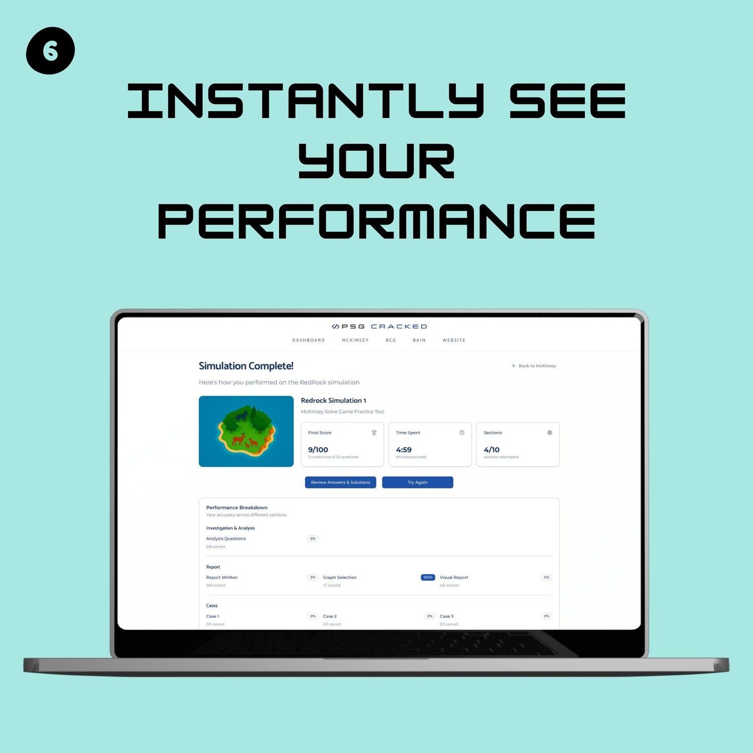 Redrock Game interactive simulations for McKinsey PSG