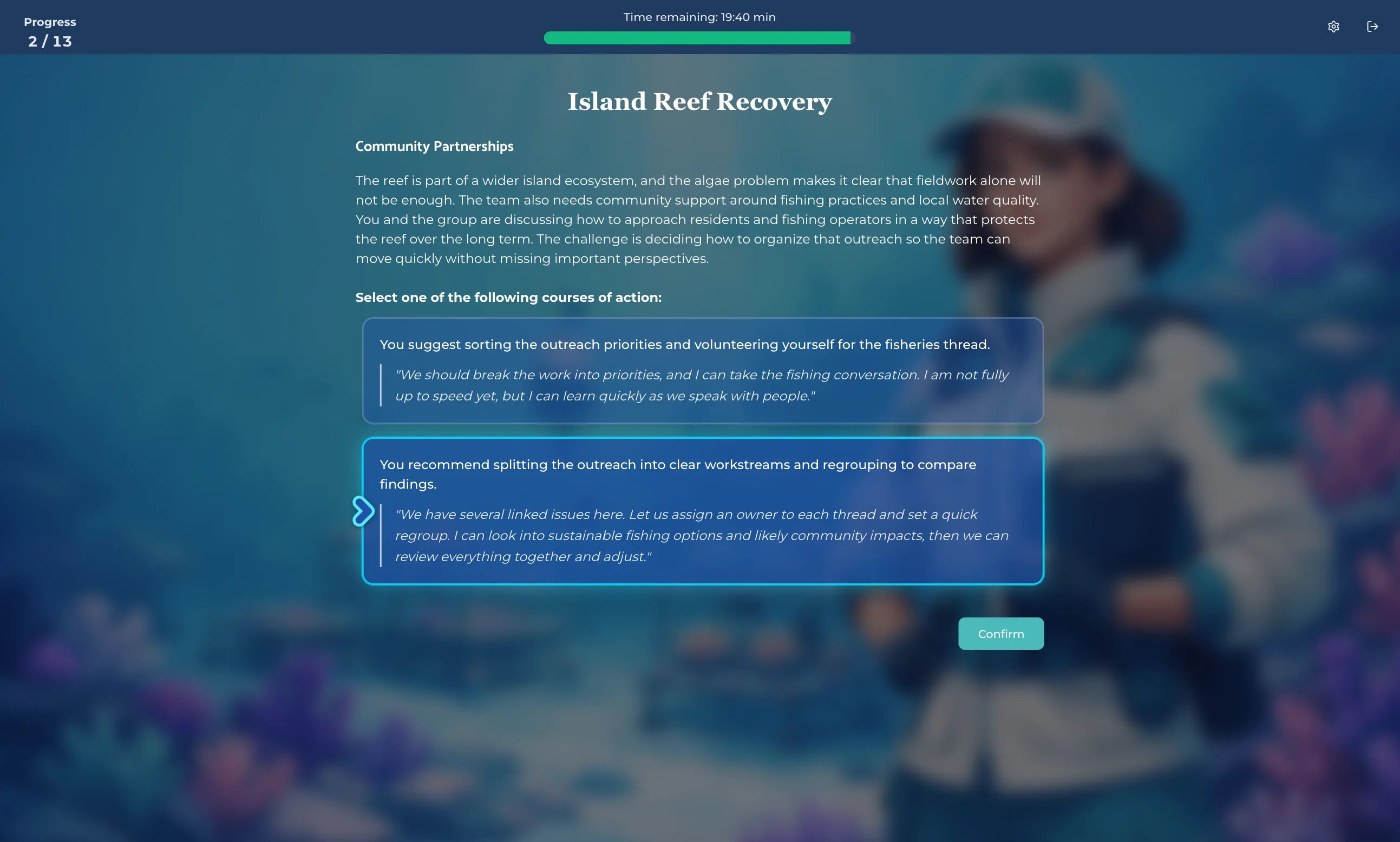 Load video: Demo of the simulations and Excel solvers for The Sea Wolf, Redrock and Ecosystem games in McKinsey Solve assessment